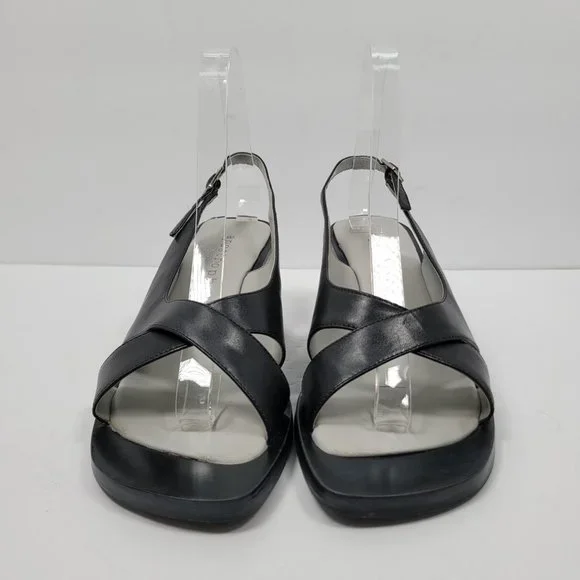 Apostrophe Caray Women's Block Heel Black Leather Shoes US Size 8.5M - Picture 3 of 9